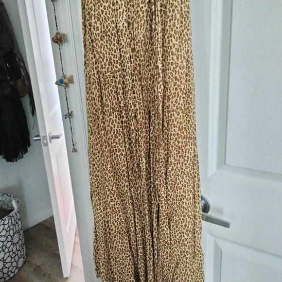 Leopard print Anthropologie dress sz 0 - Picture 2 of 15